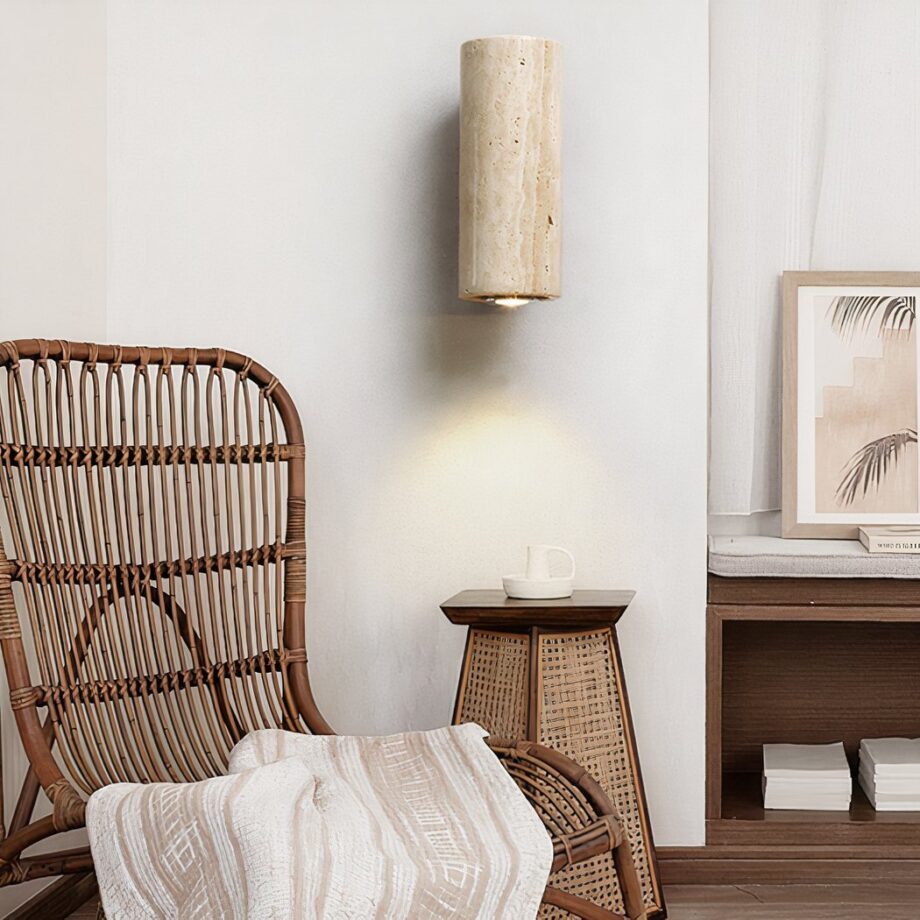 Aplique en piedra natural beige