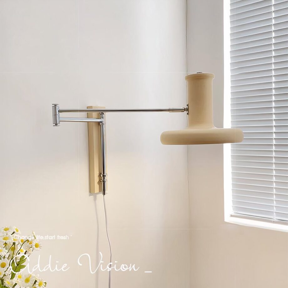 Apliques plegables beige — detalle del acabado