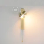 Aplique moderno con interruptor — detalle