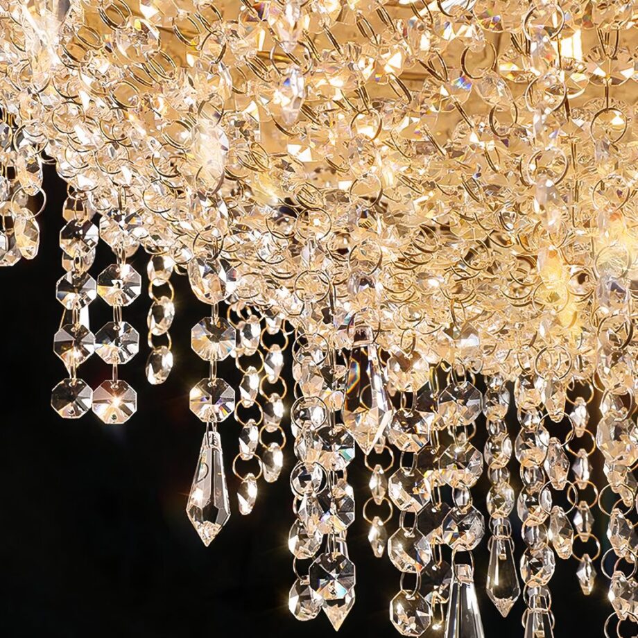 Flamante araña de globo LED — detalle