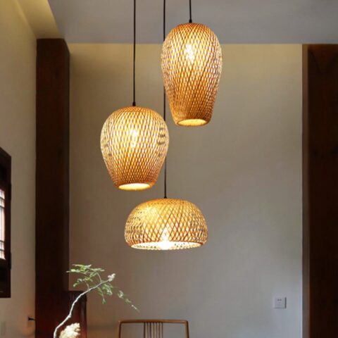 Lámpara De Araña Oriental Con 3 Luces, Cristal Real Y Latón, Dorada, NEUERRAUM, 77 Cm De Alto