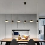Lámpara colgante moderna de seis cabezas para el comedor — detalle