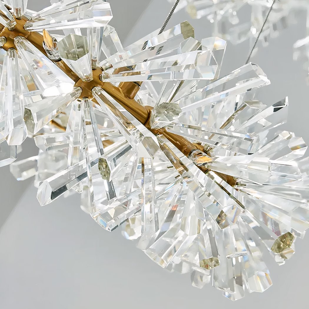 Lámpara LED bohemia en forma de corona de flores — vista principal