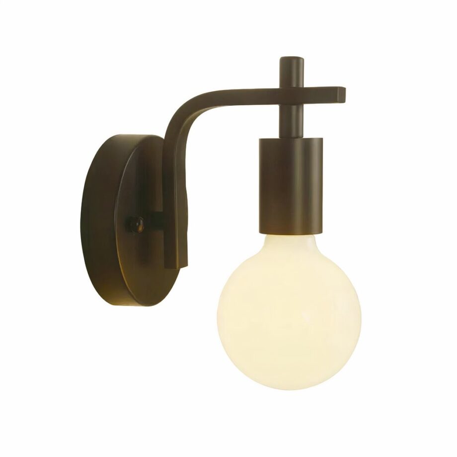 Aplique negro minimalista y de estilo vintage sobre fondo blanco