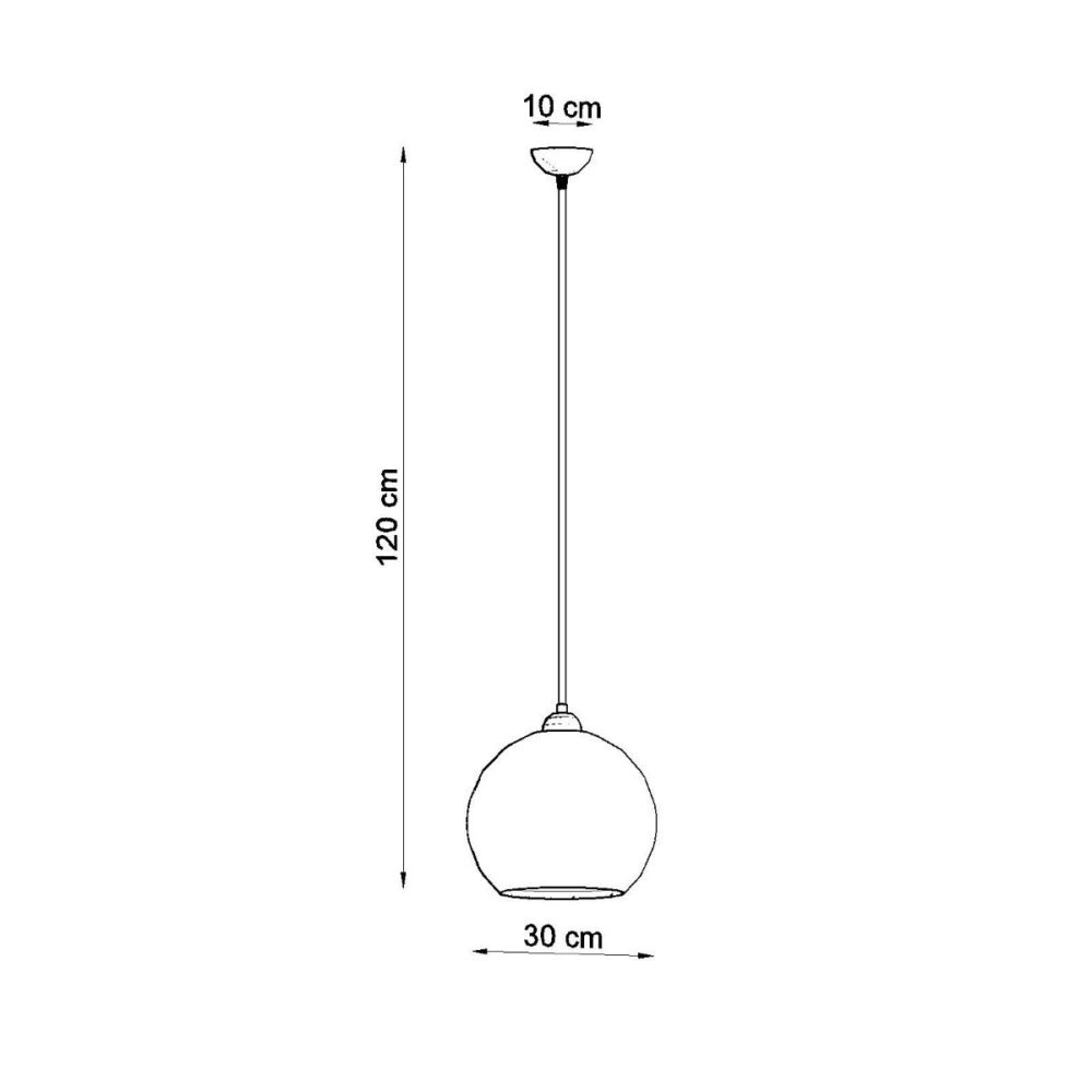 Suspensión de globo de cristal de diseño en varios colores