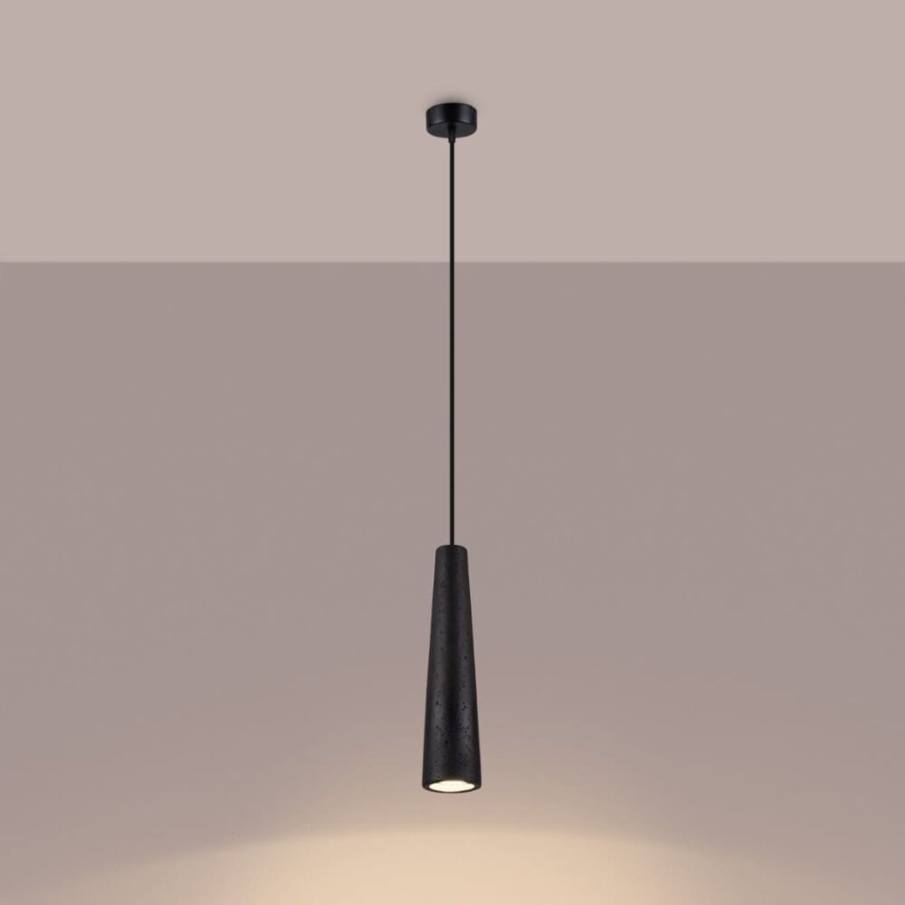 Lámpara colgante minimalista de hormigón industrial
