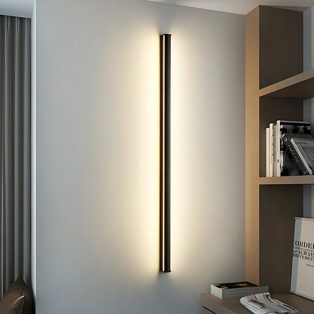Aplique minimalista negro — detalle