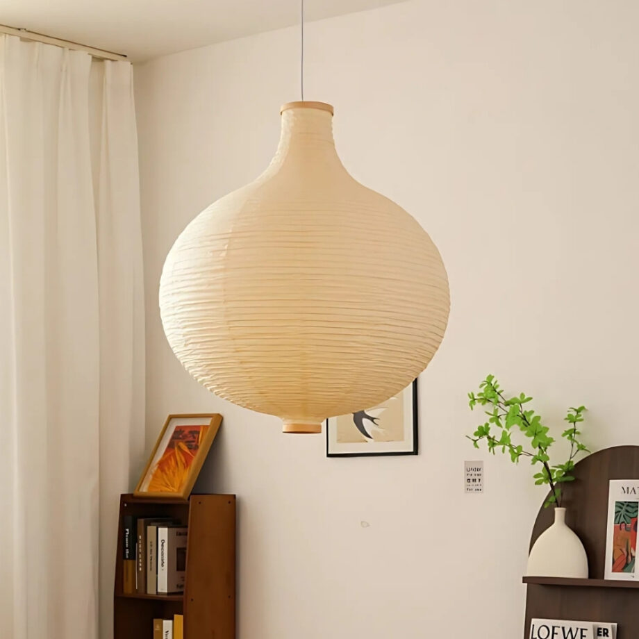 Lámpara colgante elegante de papel japonés — vista principal